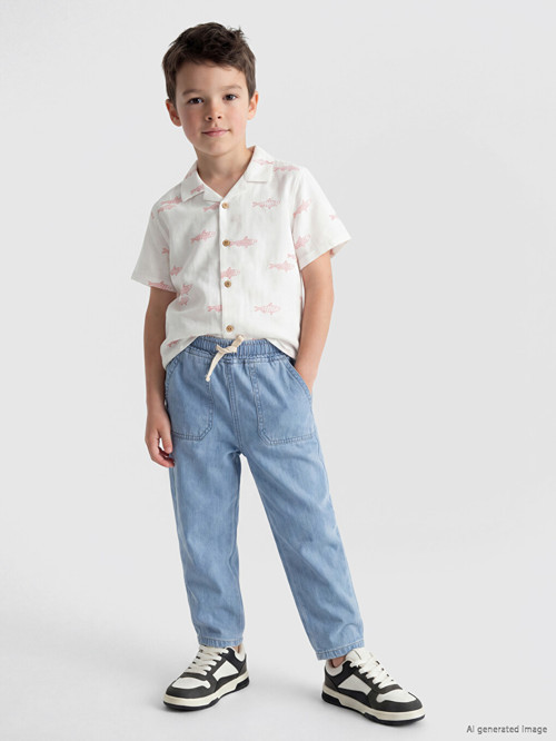 LCW Kids İndigo Loose Fit Erkek Çocuk Jean Pantolon