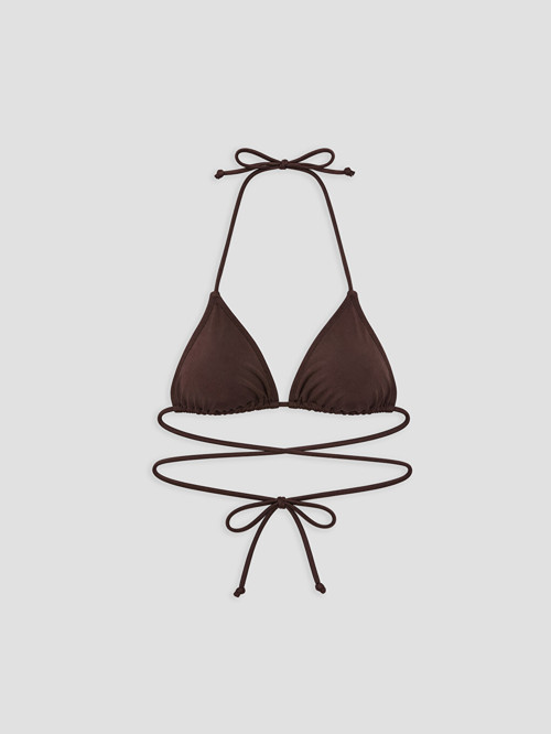 LCW DREAM Kahverengi Çıkarılabilir Pedli Kadın Bikini Üstü