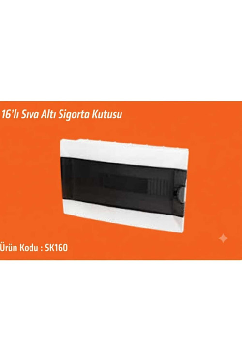 16'Lı Sıva Altı W Otomat Sgorta Şalter Kutusu