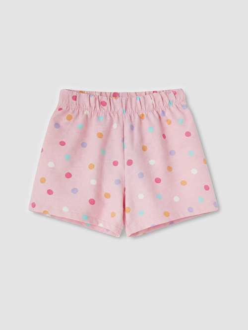 LCW Kids Pembe Kız Çocuk Puantiyeli Şort