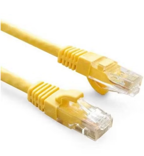 0.5metre CAT6 Utp LSZH Saf Bakır Sarı Patch Kablo (5'li paket)