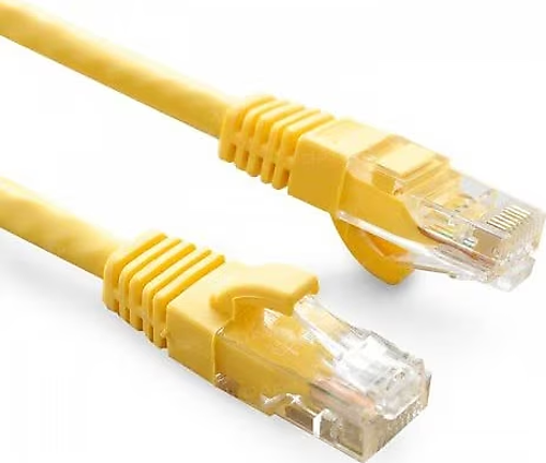 0.3m CAT6 Utp LSZH Saf Bakır Sarı Patch Kablo (20'li Paket)