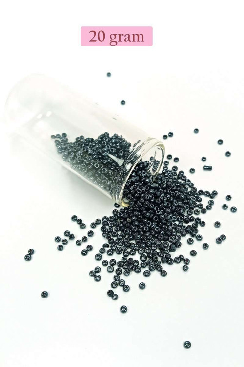 Dökme Cam Kum Boncuk (11/0) 2 mm - 20 Gram - Koyu Yeşil - BNC019
