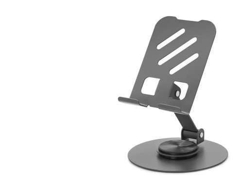 Ayarlanabilir Telefon Ve Tablet Standı 360° Döner Metal 4.7-13 İnç Siyah HDX8023