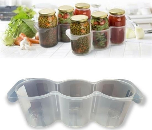 3 Bölmeli Taşınabilir Dolap İçi Plastik Kavanoz Organizer Düzenleyici (2818)