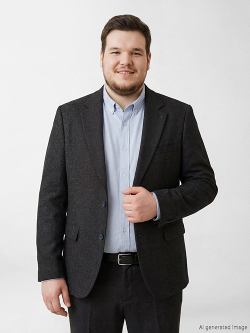 LCW BUSINESS Siyah Standart Kalıp Erkek Blazer Ceket
