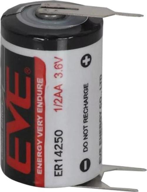 EVE ER14250/3PT 1/2AA- 3.6 VOLT KISA BOY PUNTALI LİTYUM PİL (2818)