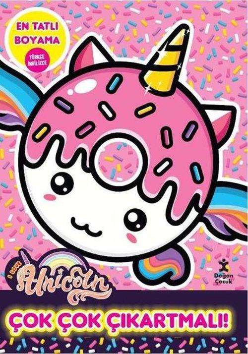 I Love Unicorn-En Tatlı Boyama - Çok Çok Çıkartmalı!