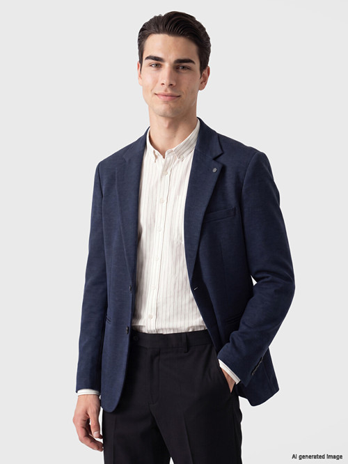 LCW BUSINESS Lacivert Slim Fit Erkek Blazer Ceket