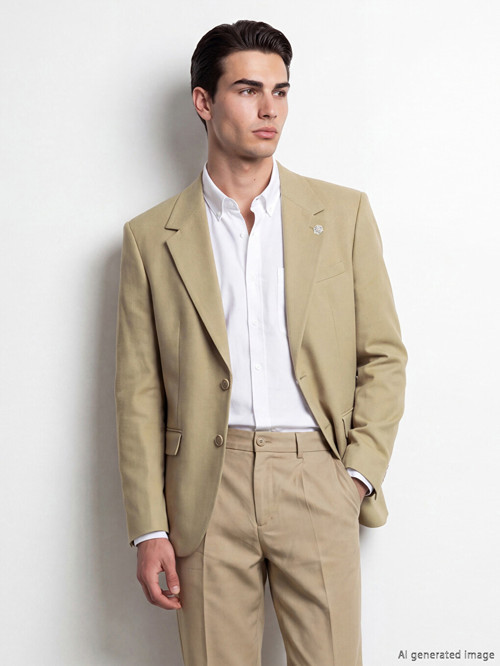 LCW BUSINESS Bej Slim Fit Erkek Blazer Ceket