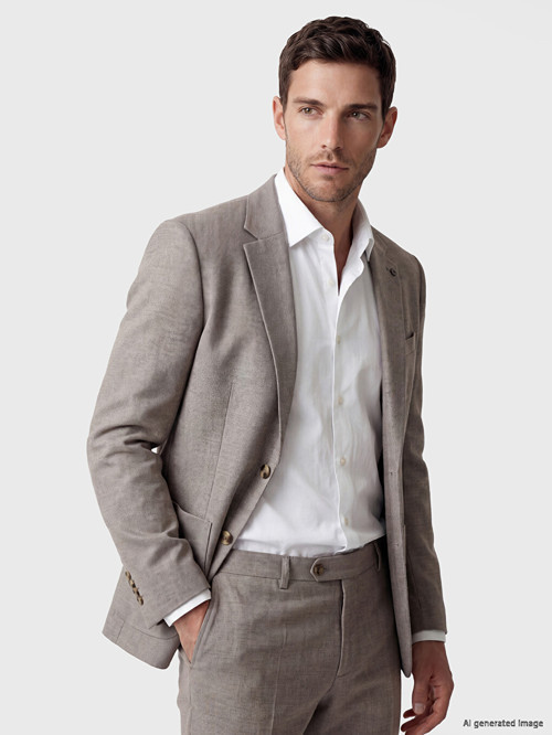 LCW BUSINESS Bej Regular Fit Erkek Blazer Ceket