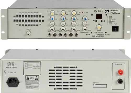 MAGICVOICE MV-400EF 400 WATT 3 MİK.GRŞ-MONİTÖR HOP LU CAMİ MİNARE/KÜP TRAFOSUZ ANFİ (2818)
