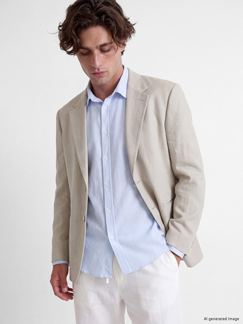 LCW Vision Bej Regular Fit Erkek Blazer Ceket
