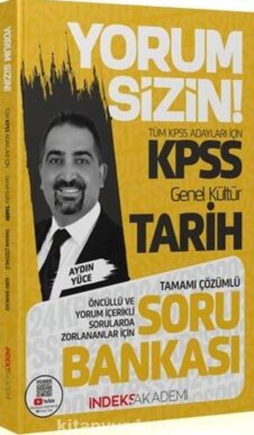 2024 KPSS Tarih Yorum Sizin Soru Bankası Çözümlü - Aydın Yüce 
