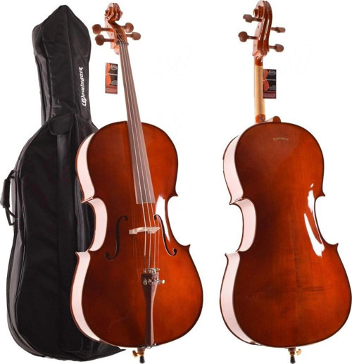 Çello (VİYOLONSEL) Tam Takım 4/4 Gül Aksamlı Parlak Dcr44crp1