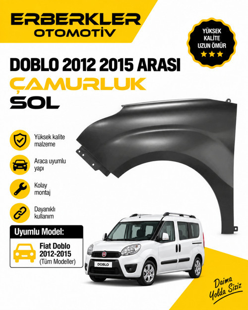 DOBLO 2012 2015 ARASI ÇAMURLUK SOL