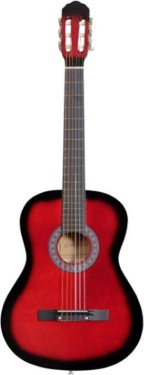 Gonzales 4 / 4 Tam Boy Klasik Gitar Kırmızı Öğrencilere Uygun Başlangıç Seviyesi Için Ideal