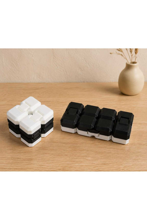 Siyah Beyaz İnfinity Cube , Katlaç , Stres Küpü , Hareketli Stres Küpü