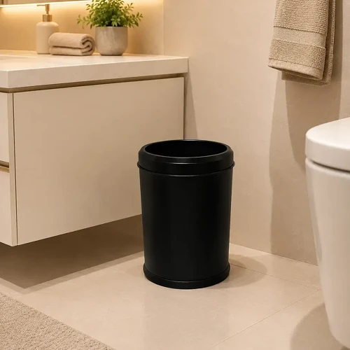 Kapaksız Çöp Kovası Siyah 5 Litre (7653-S)