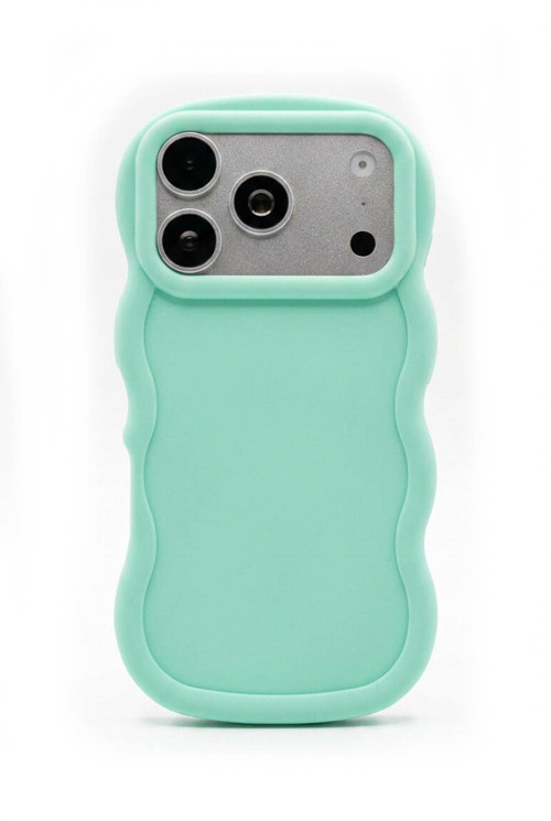 iPhone 17 Pro Uyumlu Dalgalı Tasarım Kamera Korumalı Mat Silikon Kılıf