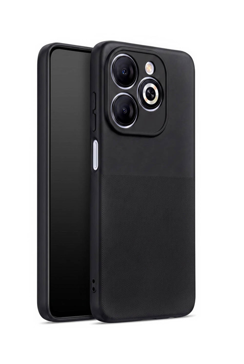 Infinix Tecno Spark Go 2024 / Smart 8 Serisi / Pop 8 / Spark 20C / Hot 40i Uyumlu Kamera Korumalı Tırtıklı Kaymaz İçi Kadife Yumuşak Silikon Kılıf