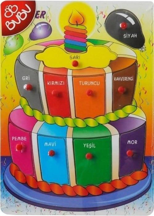 Ahşap Puzzle Renkler 30x21 5 x 0,8 cm