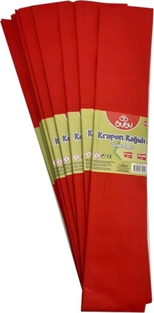 Bu-bu Krapon Kağıdı Kırmızı 50*200 cm.