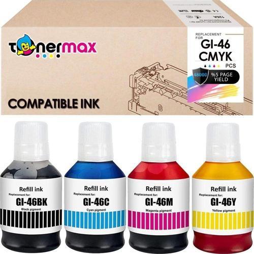 Canon GI-46 Muadil Mürekkep Takım / Canon Maxify GX6040 / GX6050 / GX7040 / GX7050 / GX7055