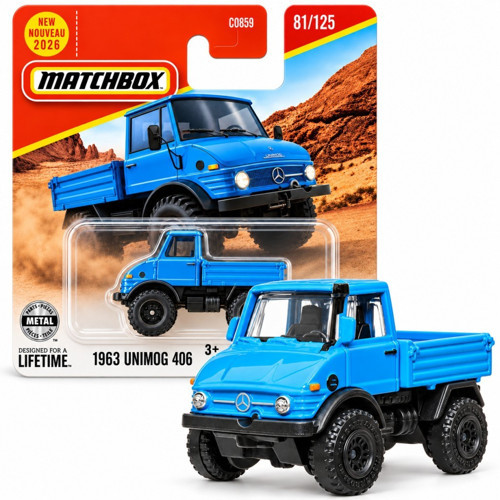 1963 Mercedes-Benz Unimog 406 Mavi 1:64 – 81/125 JHN56