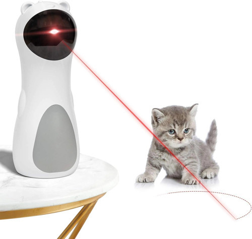 Otomatik İnteraktif Kedi Oyuncağı - Hareket Sensörlü, Şarjlı, LED Işıklı