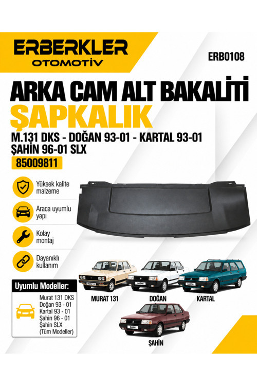 TOFAŞ DOĞAN ŞAHİN ARKA CAM ALT PLASTİĞİ HOPARLÖR YERİ (TÜM TOFAŞLARA UYUMLU)