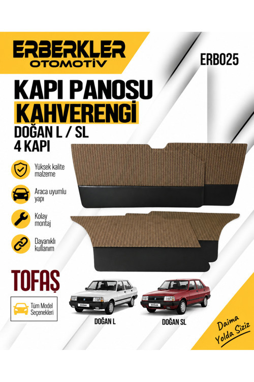 DOĞAN L / SL KAPI PANOSU KAHVERENGİ 4 KAPI
