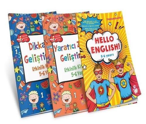 5-6 Yaş Çocuklar için Etkinlik Serisi Seti - 3 Kitap Takım