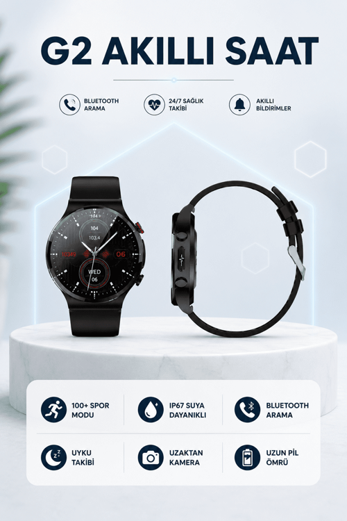 G42 AKILLI SAAT IOS ve ANDROİD CİHAZLARLA UYUMLU
