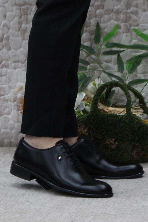 7059 Siyah Açma Damat Ayakkabısı Takım Ayakkabısı Erkek Ayakkabı