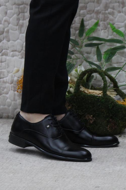 70Pc20 Siyah Açma Damat Ayakkabısı Takım Ayakkabısı Erkek Klasik Ayakkabı