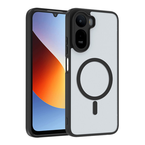 Xiaomi Redmi A7 Pro Kılıf MagSafe Kamera Korumalı Mat Parmak İzi Tutmayan OMSY
