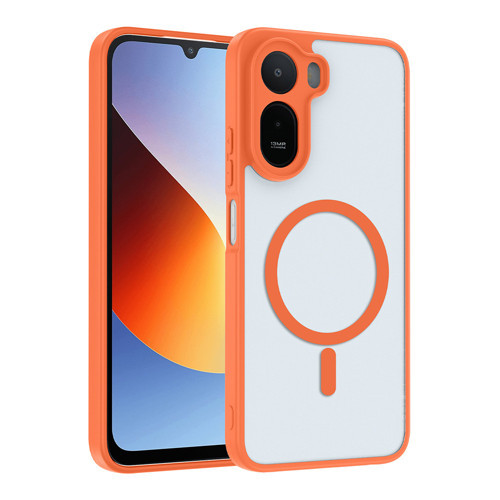 Xiaomi Redmi A7 Pro Kılıf MagSafe Kamera Korumalı Mat Parmak İzi Tutmayan OMSY