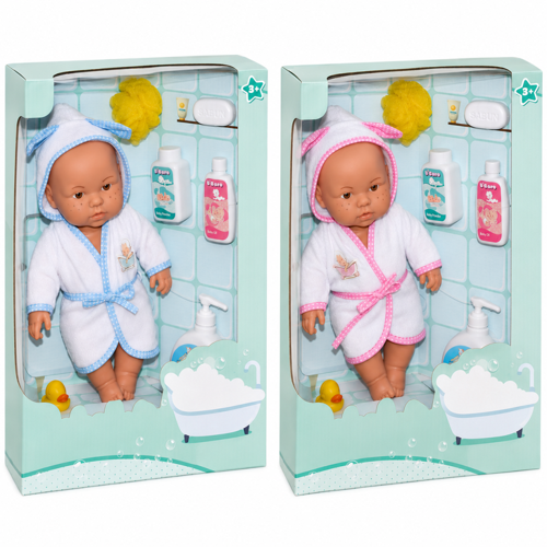 030031 NessiWorld Banyo Zamanı Bebek Seti, 35 cm / +3 yaş adet fiyatıdır