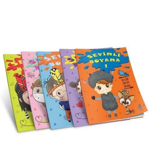 Sevimli Boyama Seti - 5 Kitap Takım