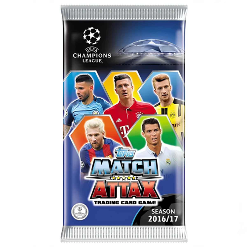 UEFA Şampiyonlar Ligi 16/17 Match Attax Futbolcu Kartları - ( 1 PAKET FİYATIDIR )