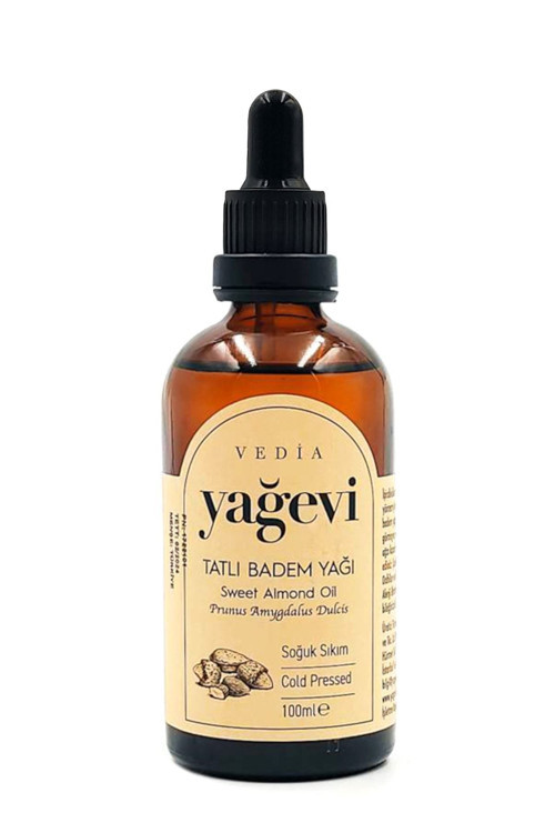Soğuk Sıkım Tatlı Badem Yağı (%100 Saf) 100 Ml