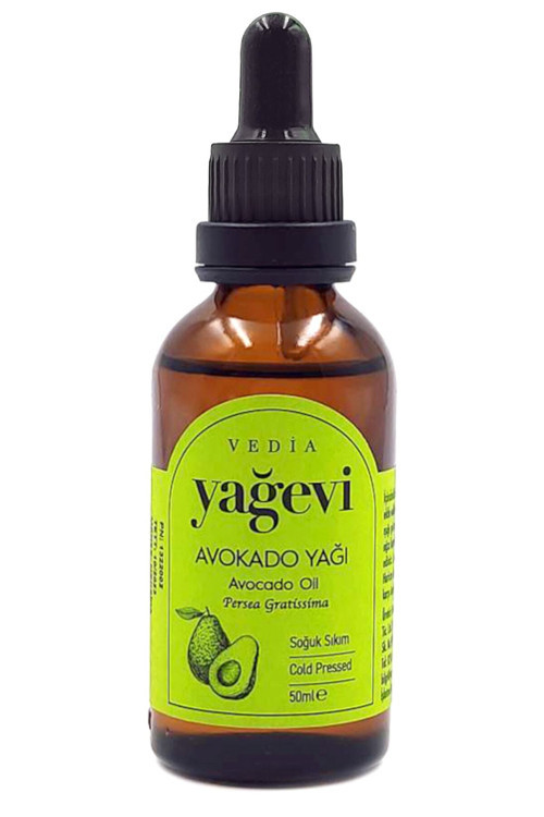 Soğuk Sıkım Avokado Yağı (%100 Saf) 50 Ml