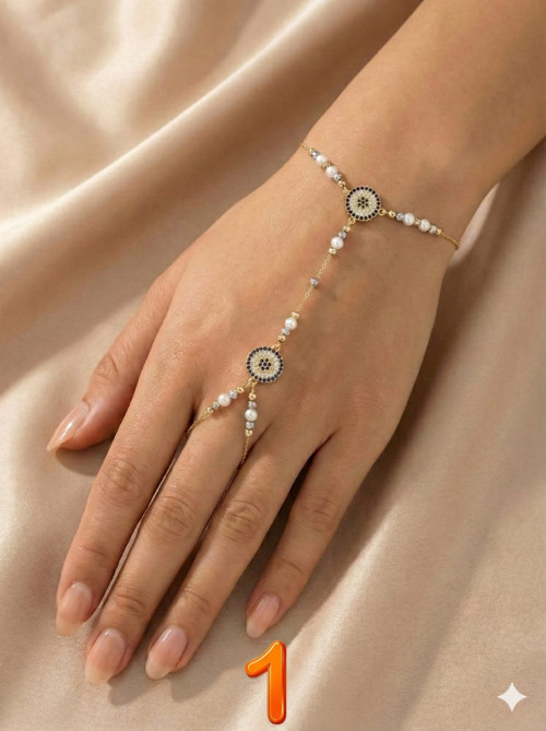 925 Ayar Gümüş Dorika Toplu Nazarlı Taşlı Nefertiti Şahmeran.rose.gold.rodaj
