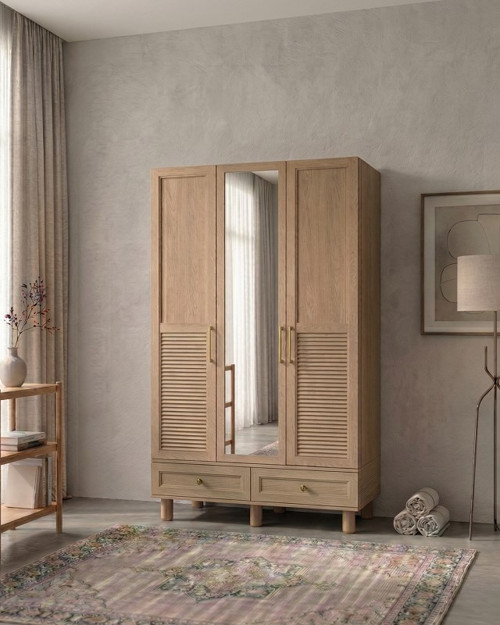 VENEDİK MDF 3 KAPILI AYANLI DOLAP