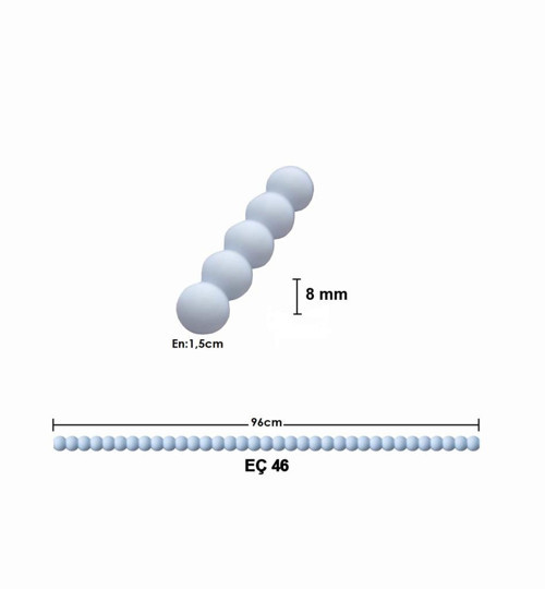 Bükülebilir Esnek Çıta 96cm x 1,5cm EÇ-46/1 Boncuk Çıta