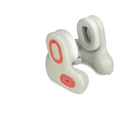 Isıtmalı Bluetooth Kulaklıklı Boyun ve Omuz Masaj Yastığı U Şekilli