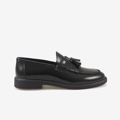 Kadın Kauçuk Taban Hakiki Deri Loafer 2541