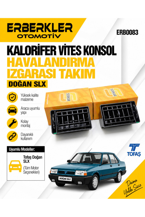 Tofaş Şahin Ön Havalandırma Takım Ön Konsol Kalorifer Difizörü Sağ Ve Sol Takım 85003950 85003951