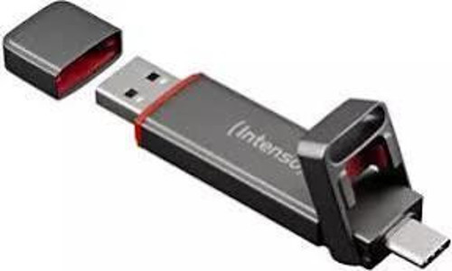 UX100 Harici SSD stick USB-C ve USB-A ile, çift bağlantı, 500 GB
